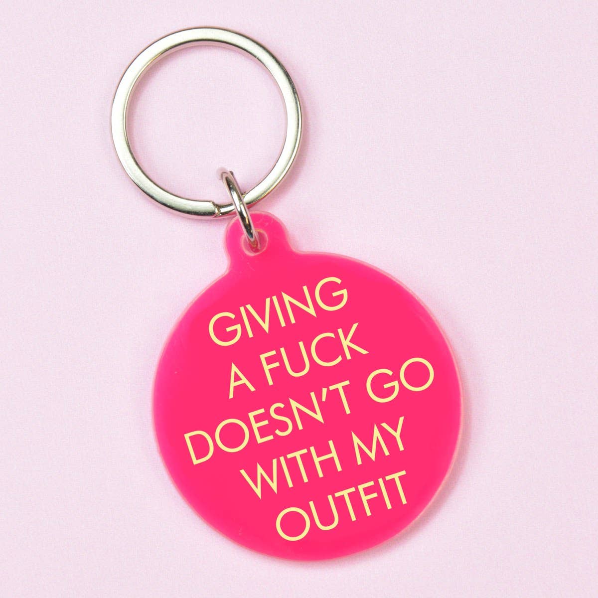Flamingo Candles - Giving a Fuck Doesn't Go With My Outfit Keytag
