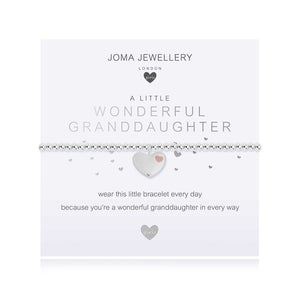 Joma Jewellery Children's a little Wonderful Granddaughter Bracelet | More Than Just A Gift | Authorised Joma Jewellery Stockist| More Than Just A Gift