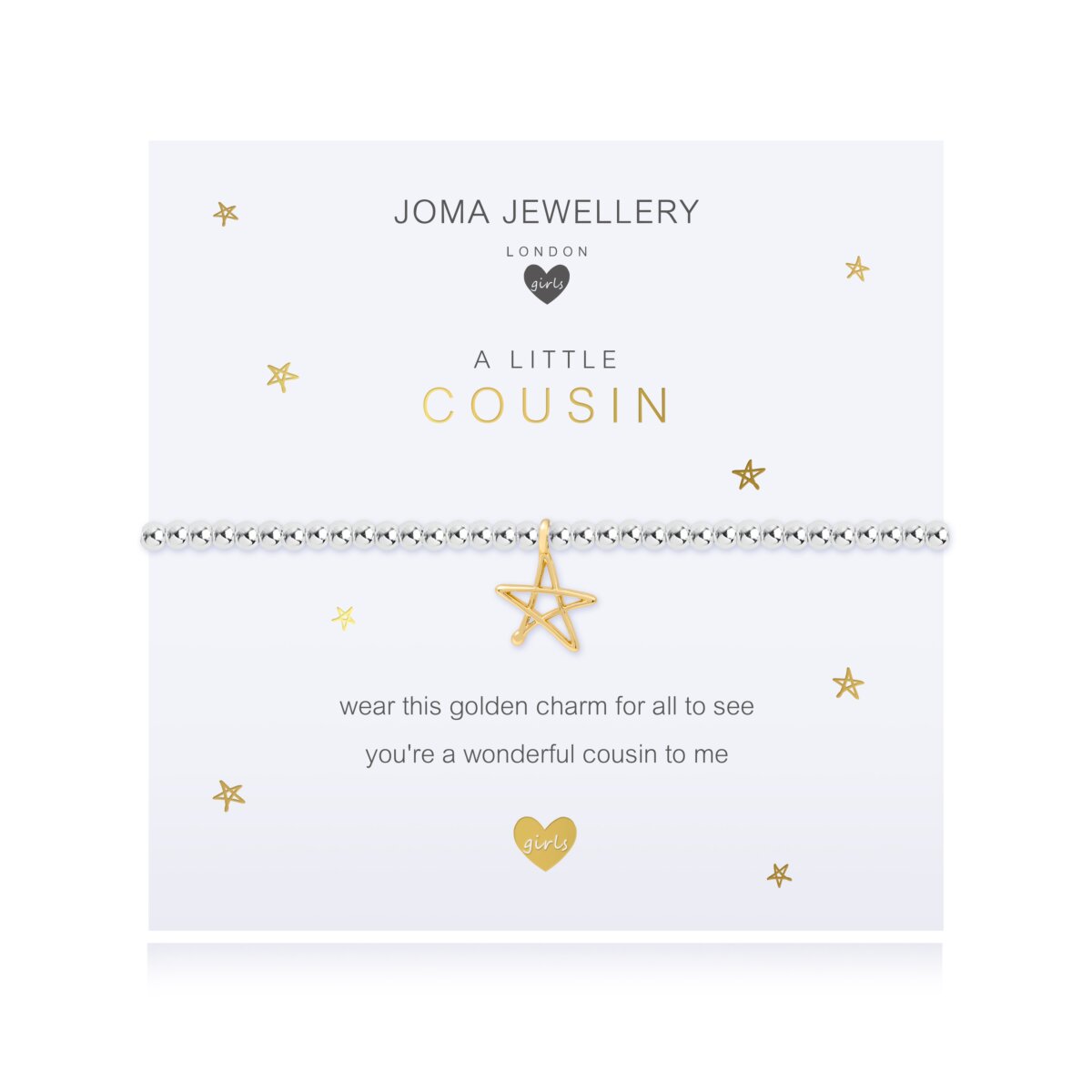 Joma Jewellery Girls a little Cousin Bracelet - Star