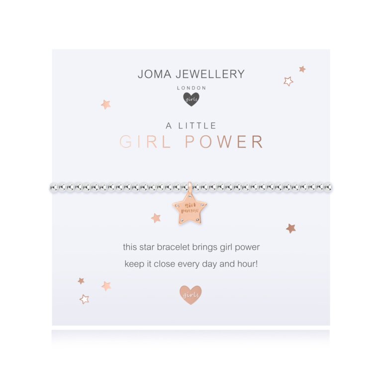 Joma Jewellery Girls a little Girl Power Bracelet - Star