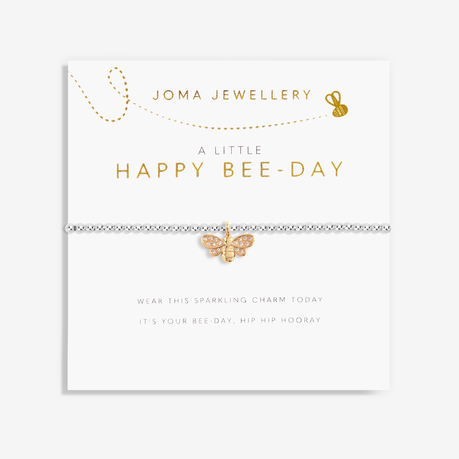 Joma Jewellery Children's A Little 'Happy Bee-Day' Bracelet
