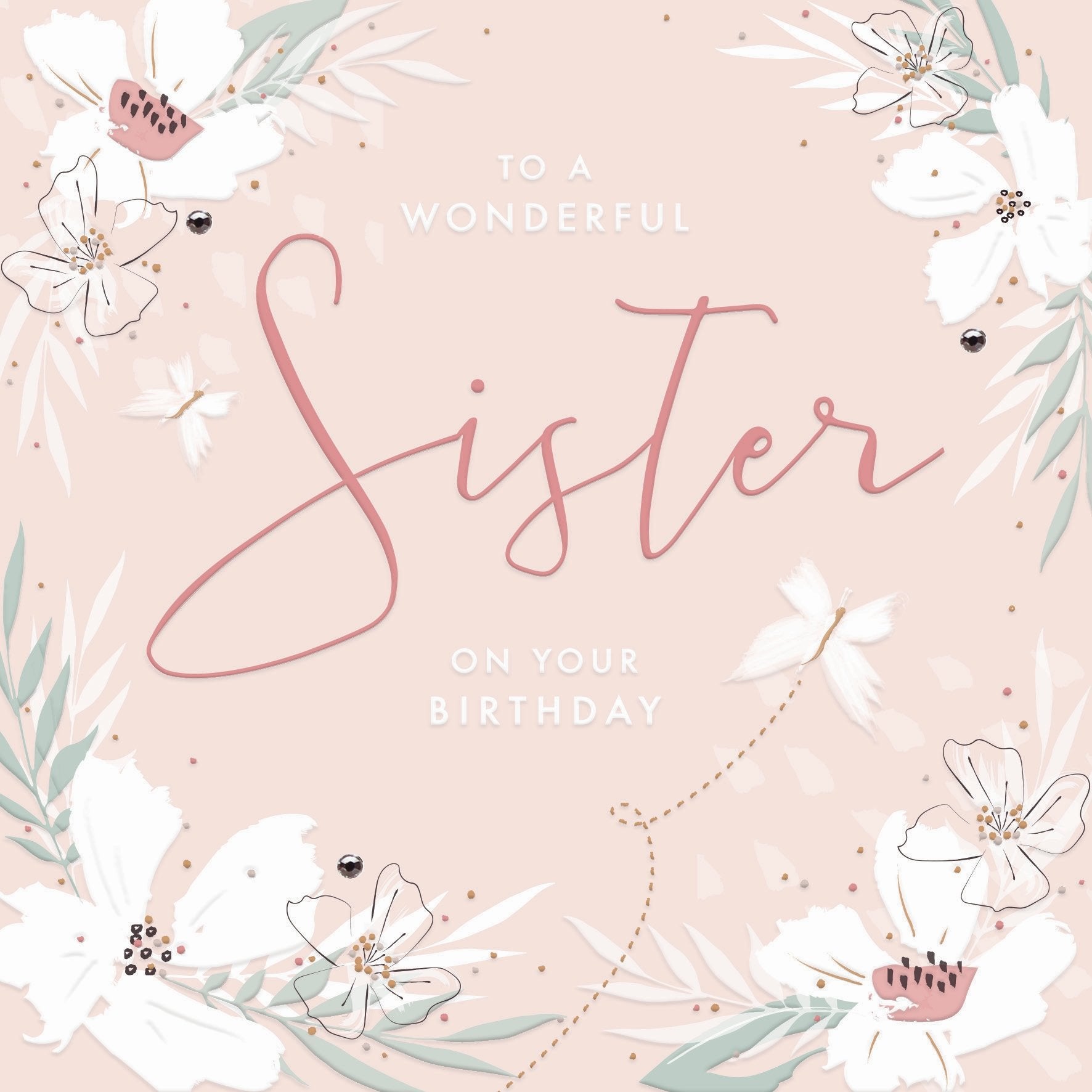Callista - To a Wonderful Sister Birthday Card