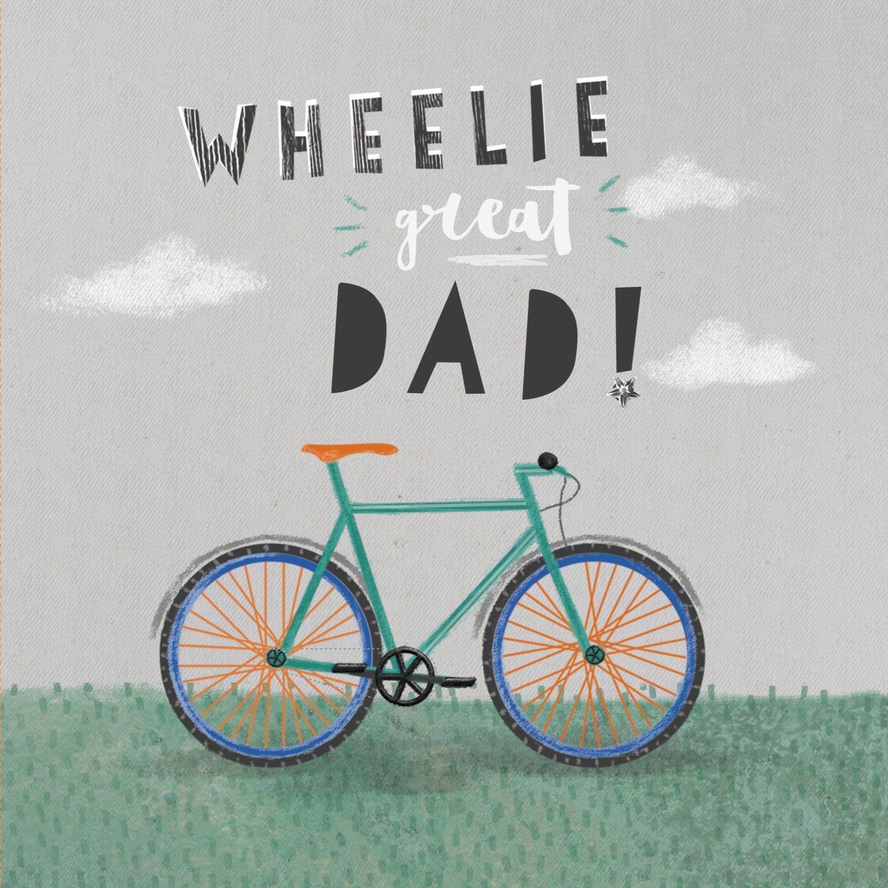 Daddio Wheely Great Dad Card