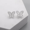 Butterfly Mother Of Pearl Stud Earrings