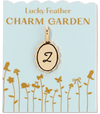 Lucky Feather - Charm Garden - Scalloped Initial Charm - Gold - Z