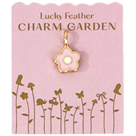 Lucky Feather - Charm Garden - Flower Charm - Gold