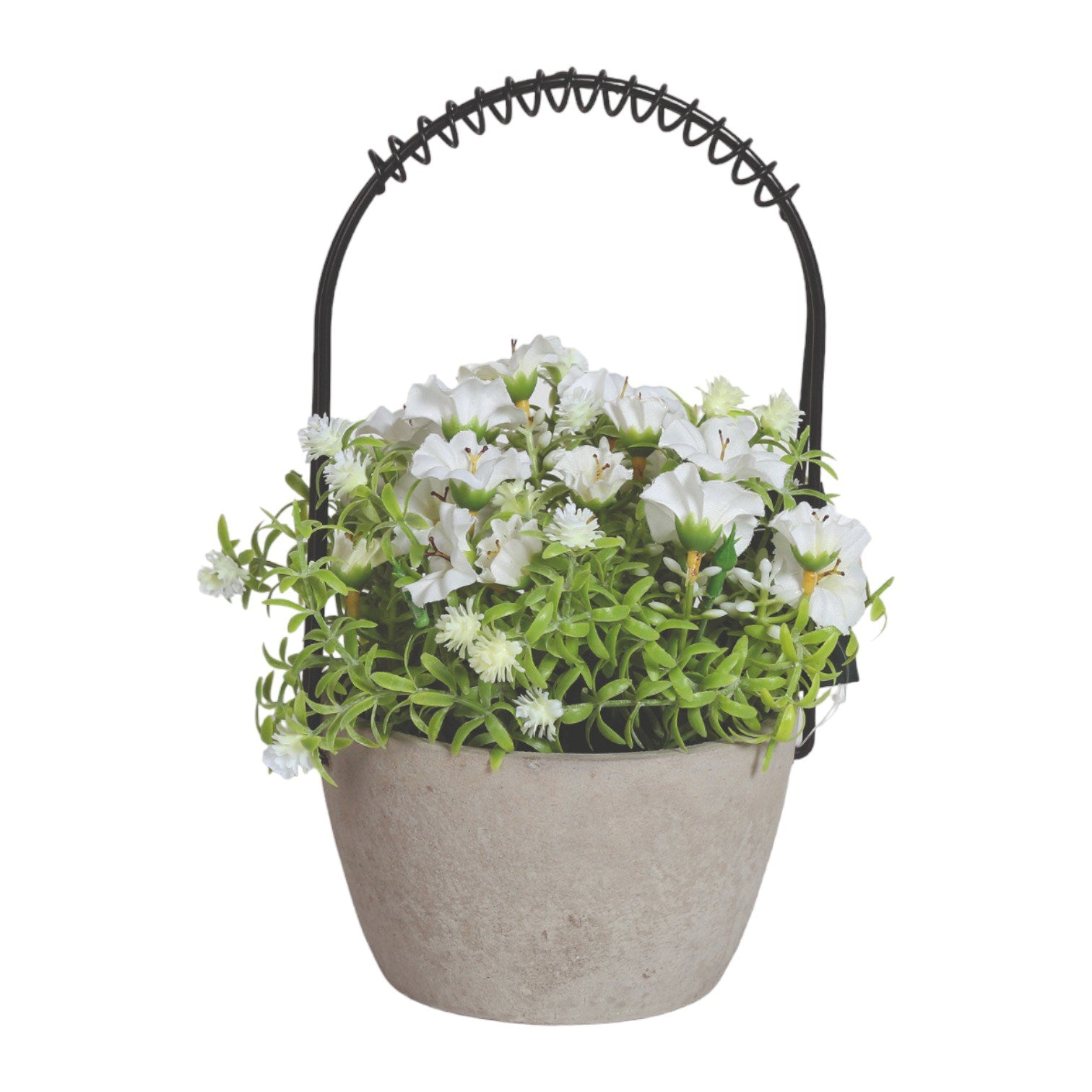 
Morning Glory White Floral Basket  | More Than Just A Gift
