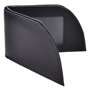 Mad Man Black Leather Front Wallet