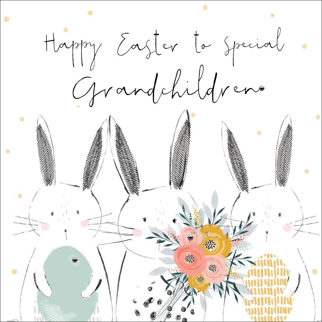 Spring Hedgerow - Happy Easter Grandchildren Card