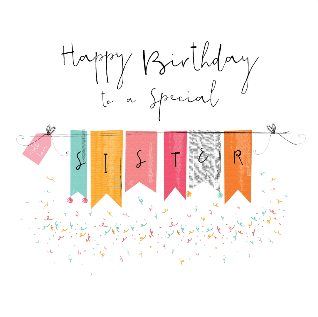 Hedgerow - Happy Birthday Special Sister Card