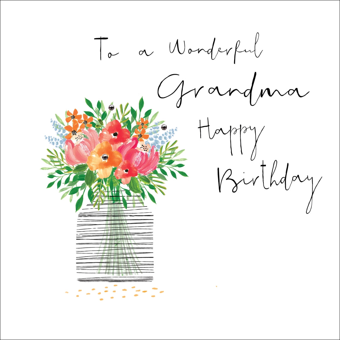 Hedgerow - To a Wonderful Grandma Happy Birthday Card
