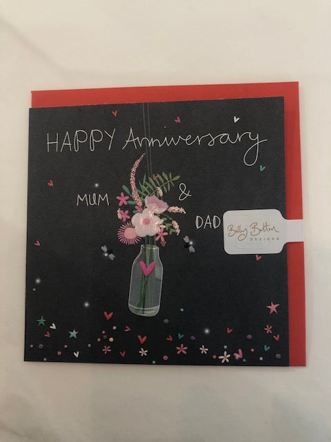 Electric Dreams Happy Anniversary Mum & Dad Card