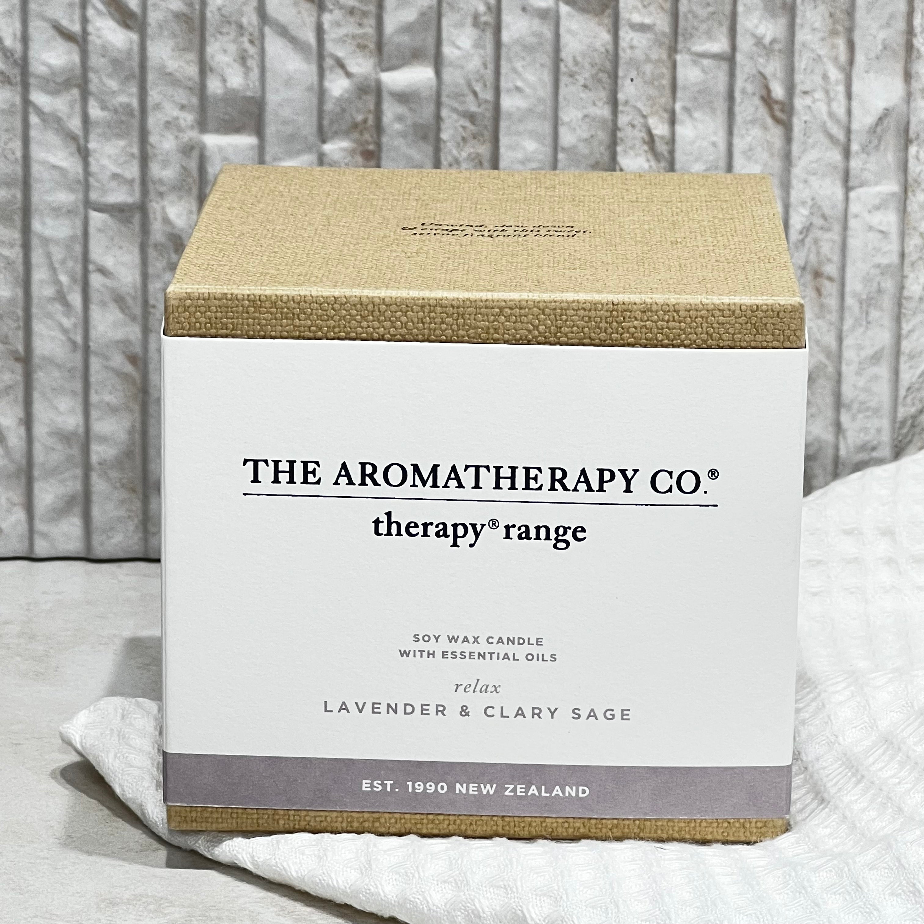 The Aromatherapy Co Therapy Range Relax Lavender & Clary Sage Candle