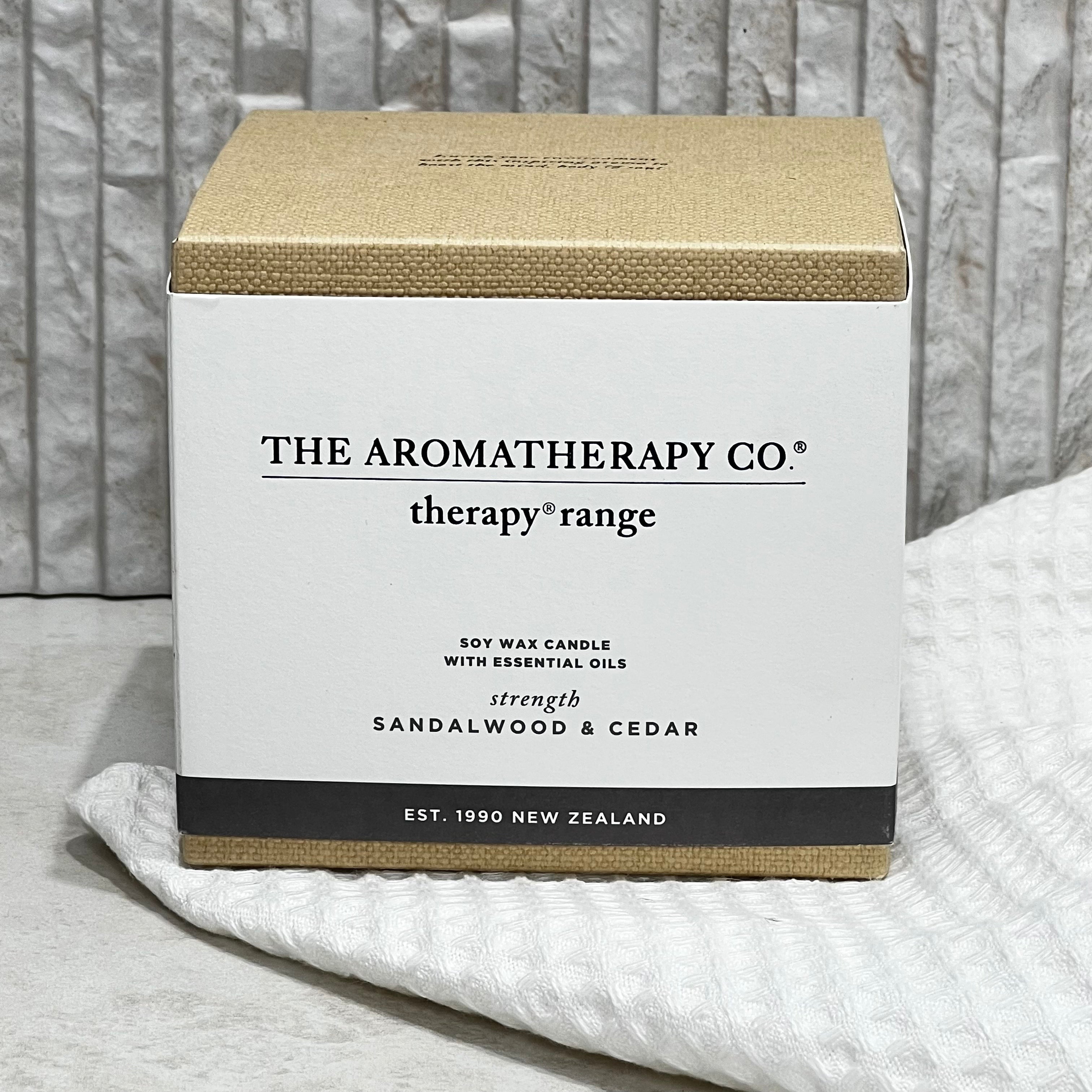 The Aromatherapy Co Therapy Range Strength Sandalwood & Cedar Candle
