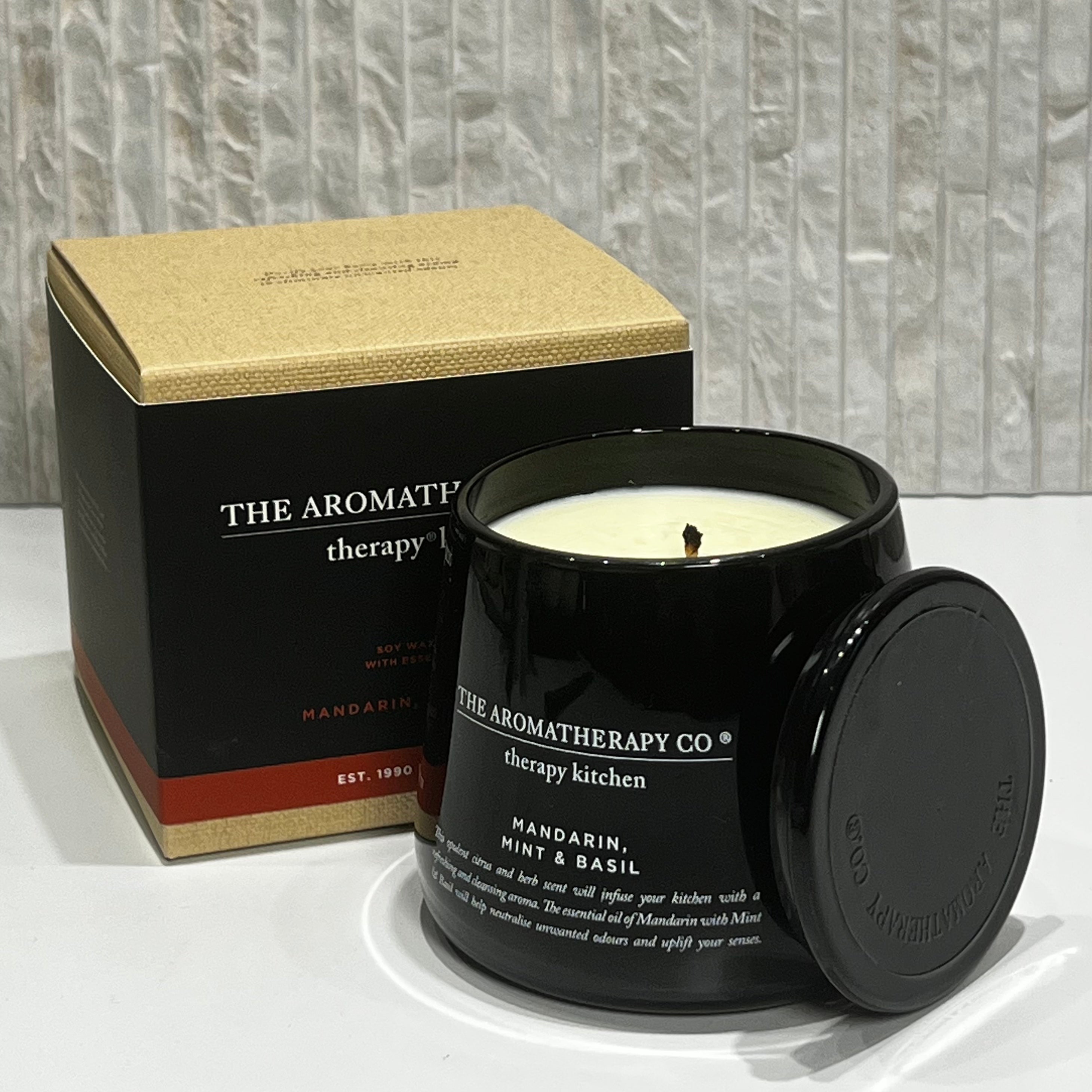 The Aromatherapy Co Therapy Kitchen Mandarin Mint & Basil Candle