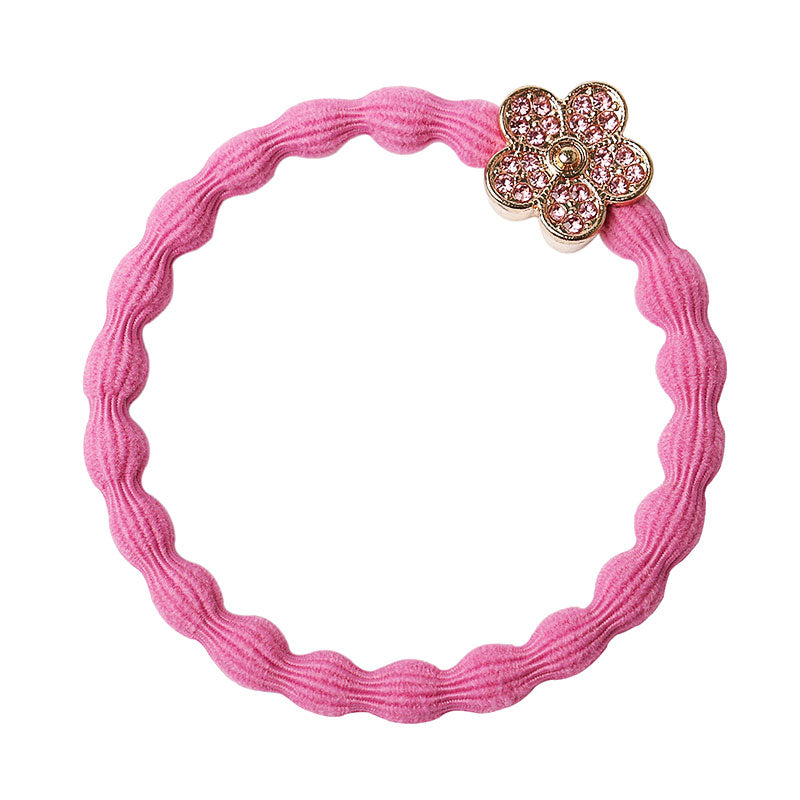 Bling Flower Rose Pink Bangle Band