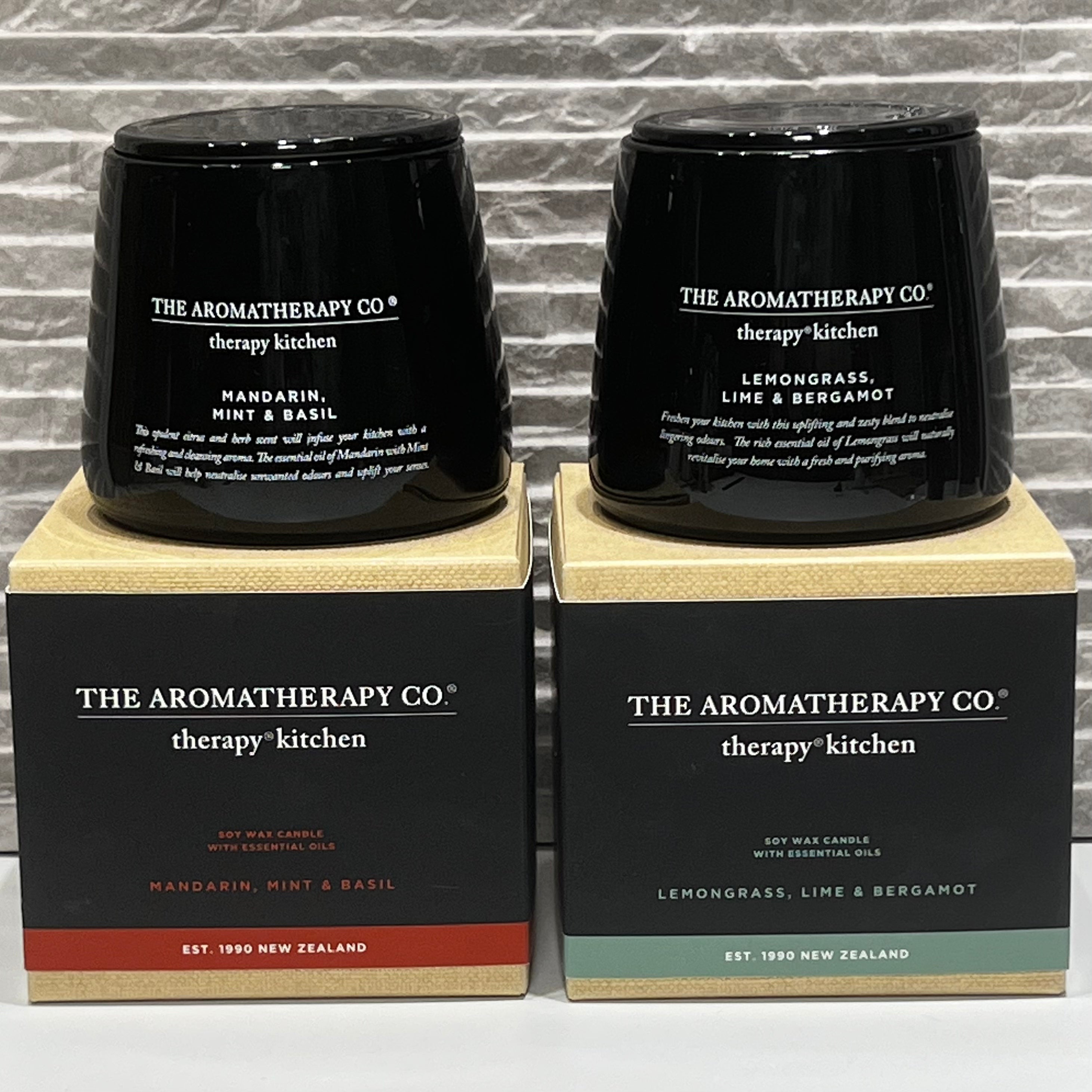 The Aromatherapy Co Therapy Kitchen Mandarin Mint & Basil Candle