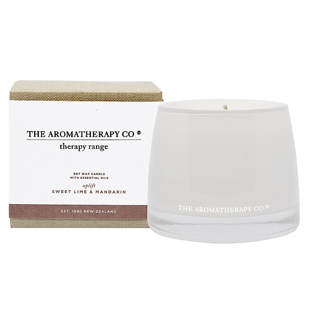 The Aromatherapy Co Therapy Range Uplift Lime & Mandarin Candle at More Than Just A Gift