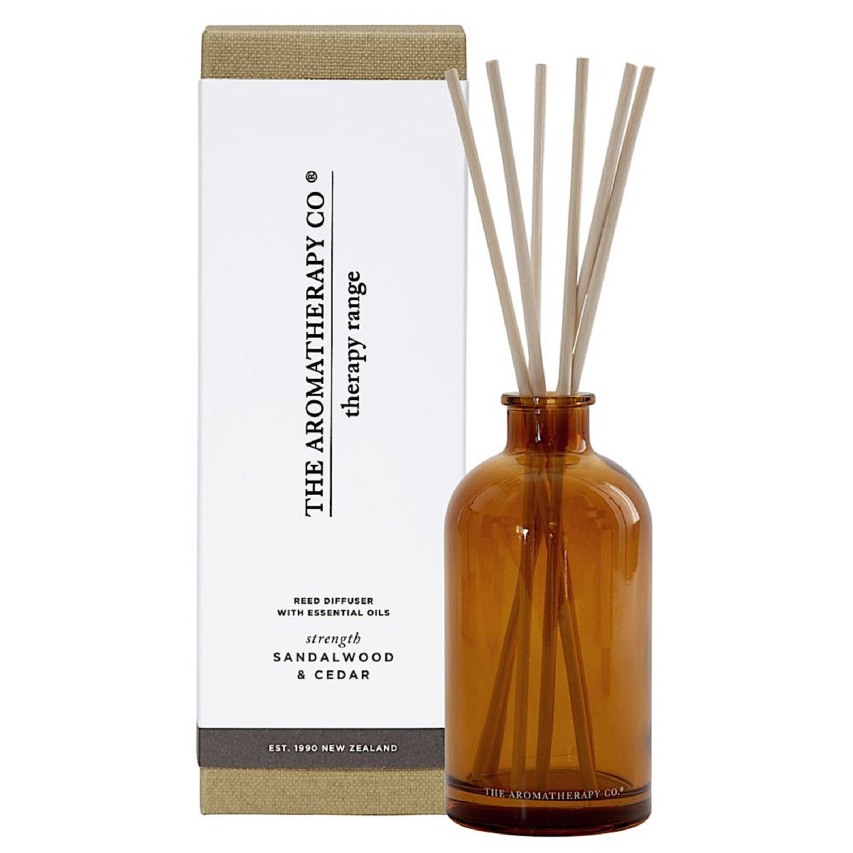 The Aromatherapy Co The Aromatherapy Co Therapy Range Strength Sandalwood & Cedar Reed Diffuser at More Than Just A Gift
