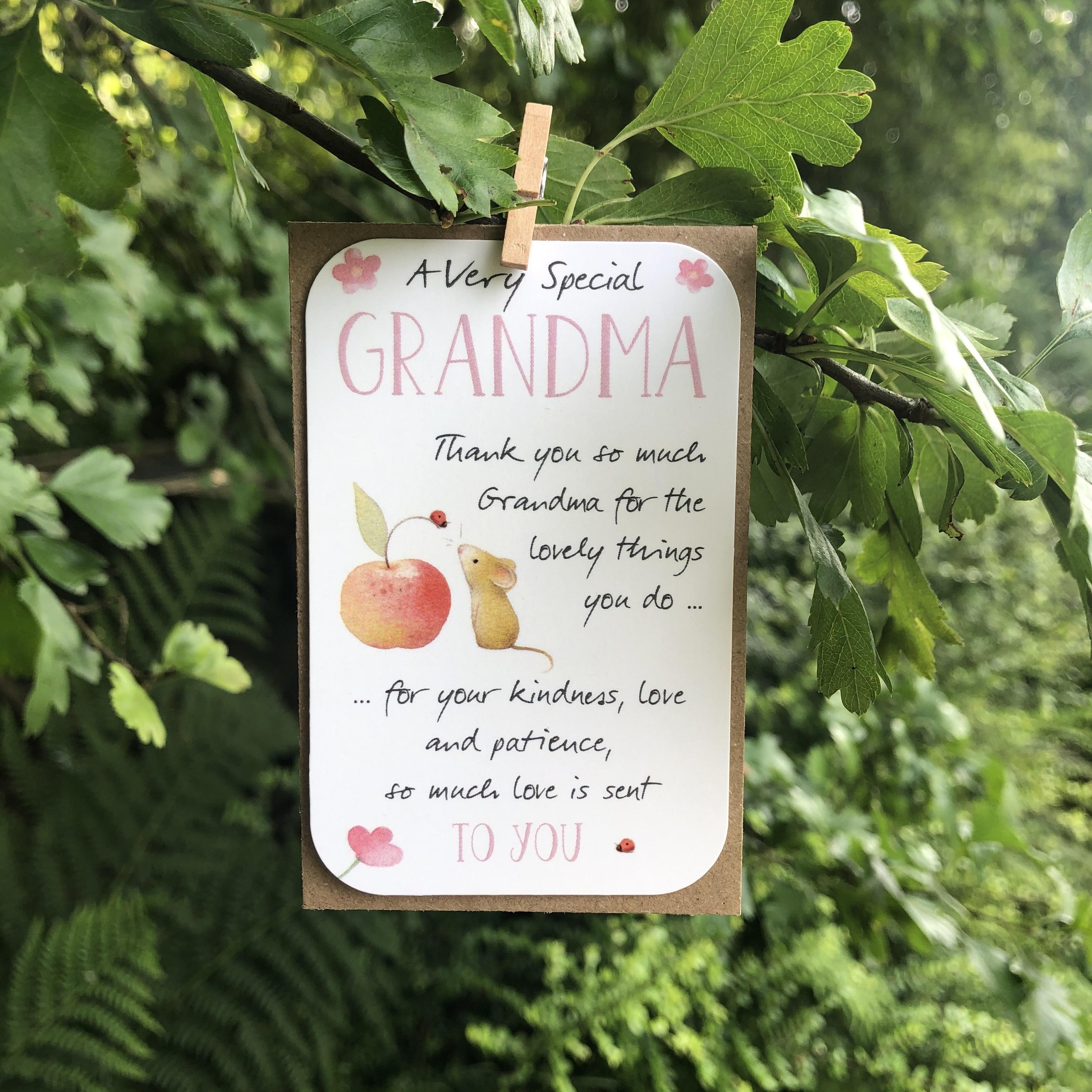 Ginger Betty Grandma Keepsake Wallet Card