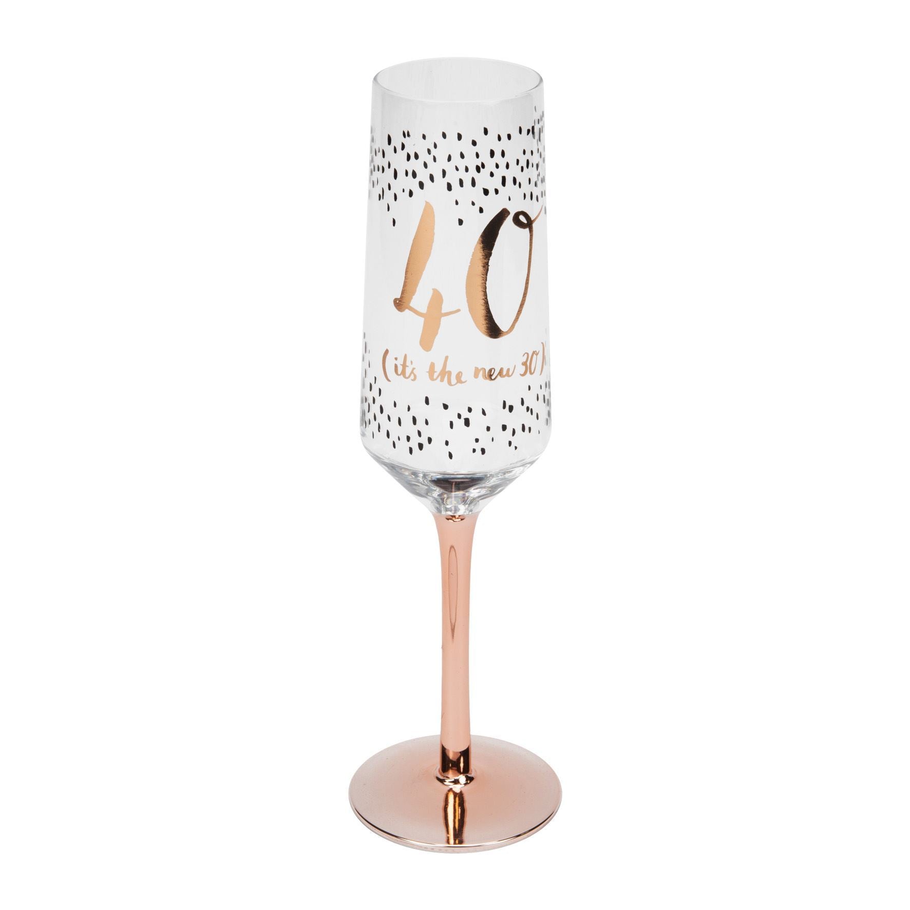 Luxe 40th Birthday Flute