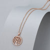 Tree Of Life Sparkle Necklace - Rose Gold