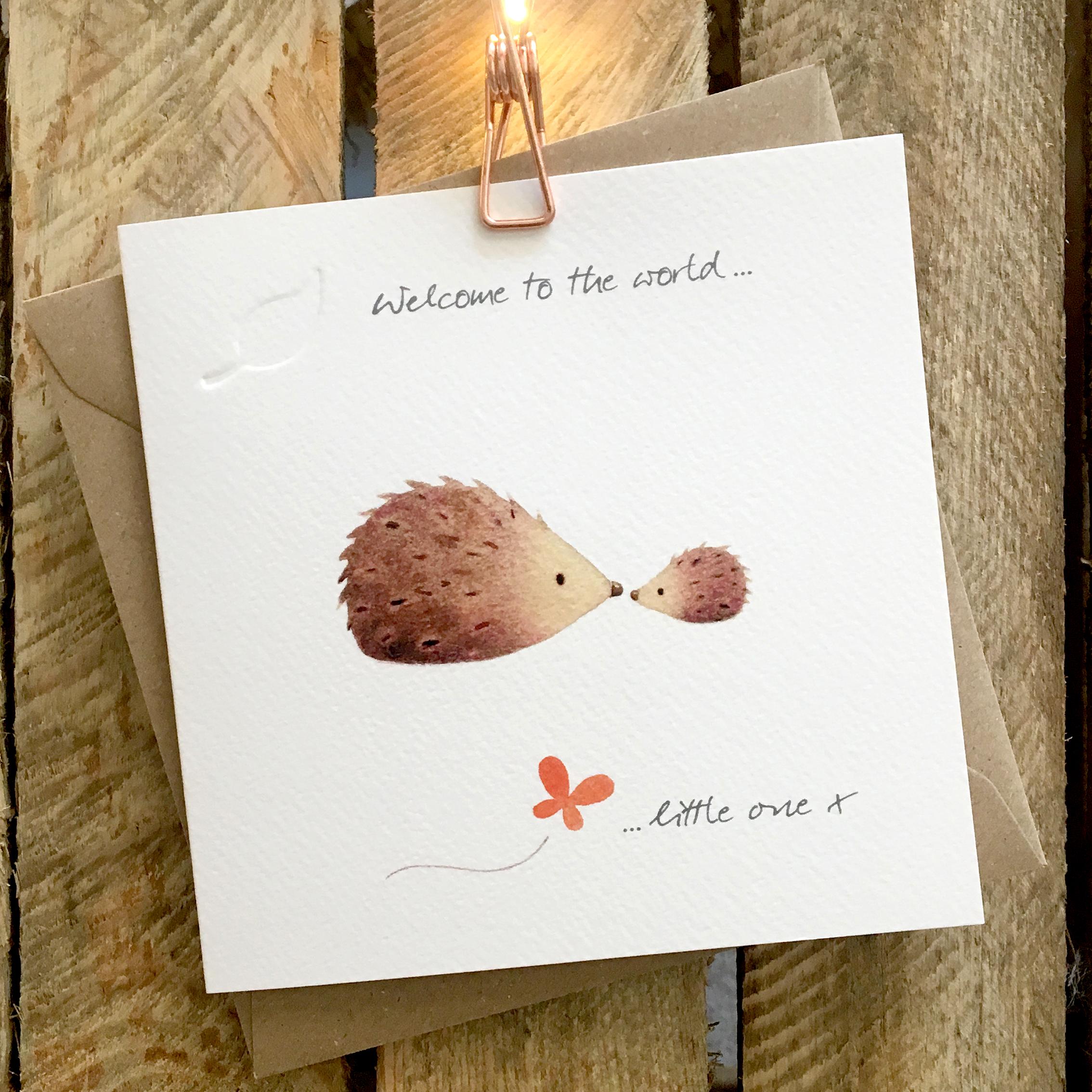 Ginger Betty Welcome to the World Card