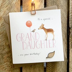 Ginger Betty Granddaughter Card