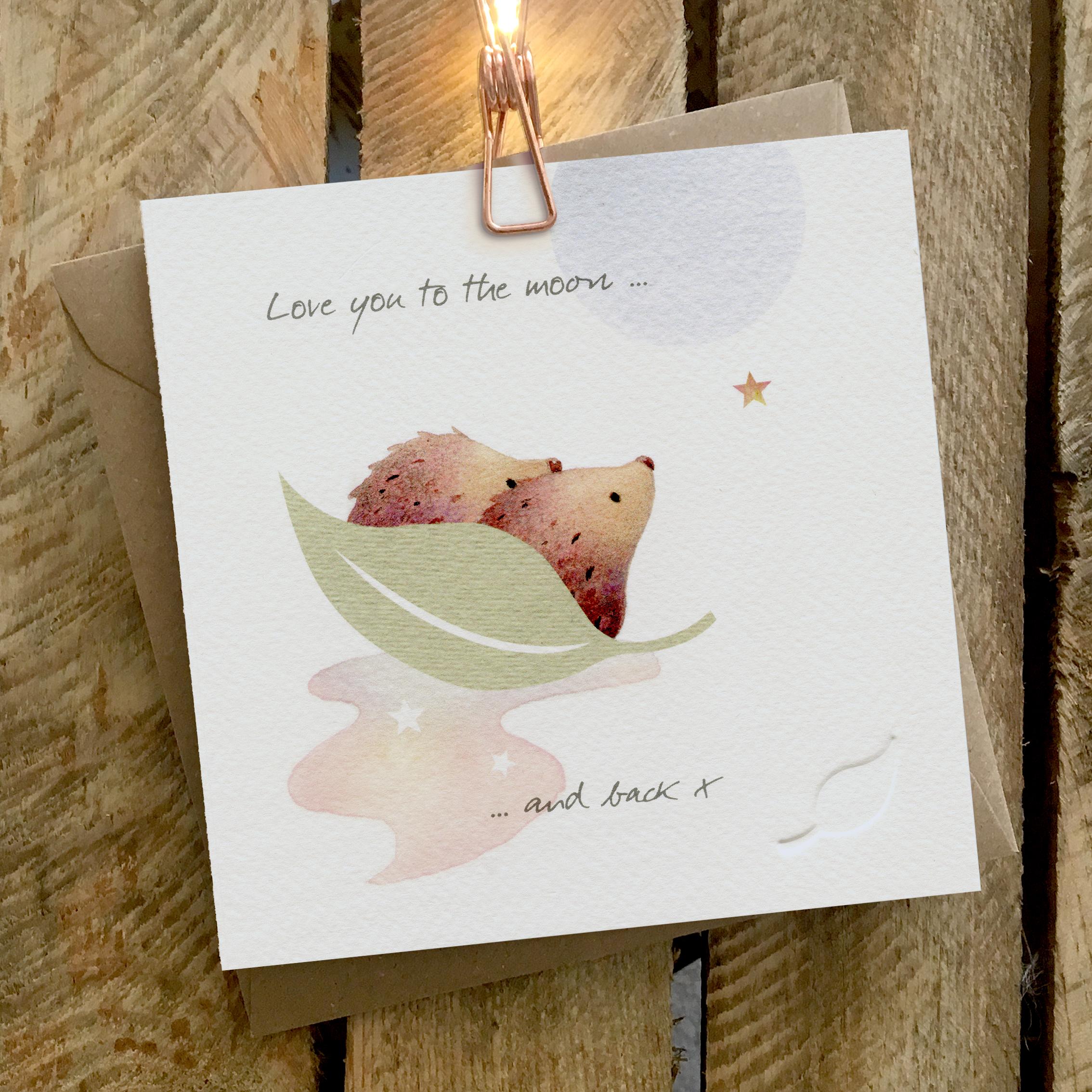 Ginger Betty Love you to the Moon and Back Card
