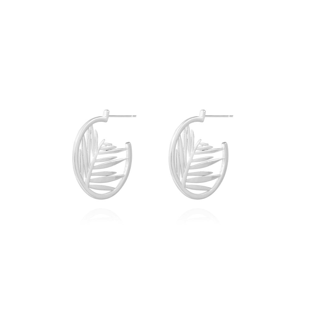 Joma Jewellery Palm Hoop Statement Earrings