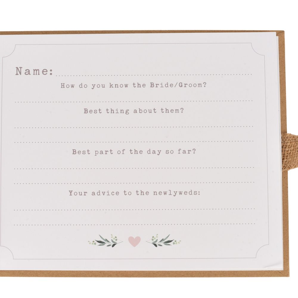 Love Story Wedding Guest Book